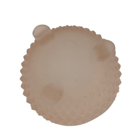 Pink Frost Deperession Glass Bowl 3" x 5" Diamond Quilt 3-footed Trinket 9983 - Picture 7 of 7